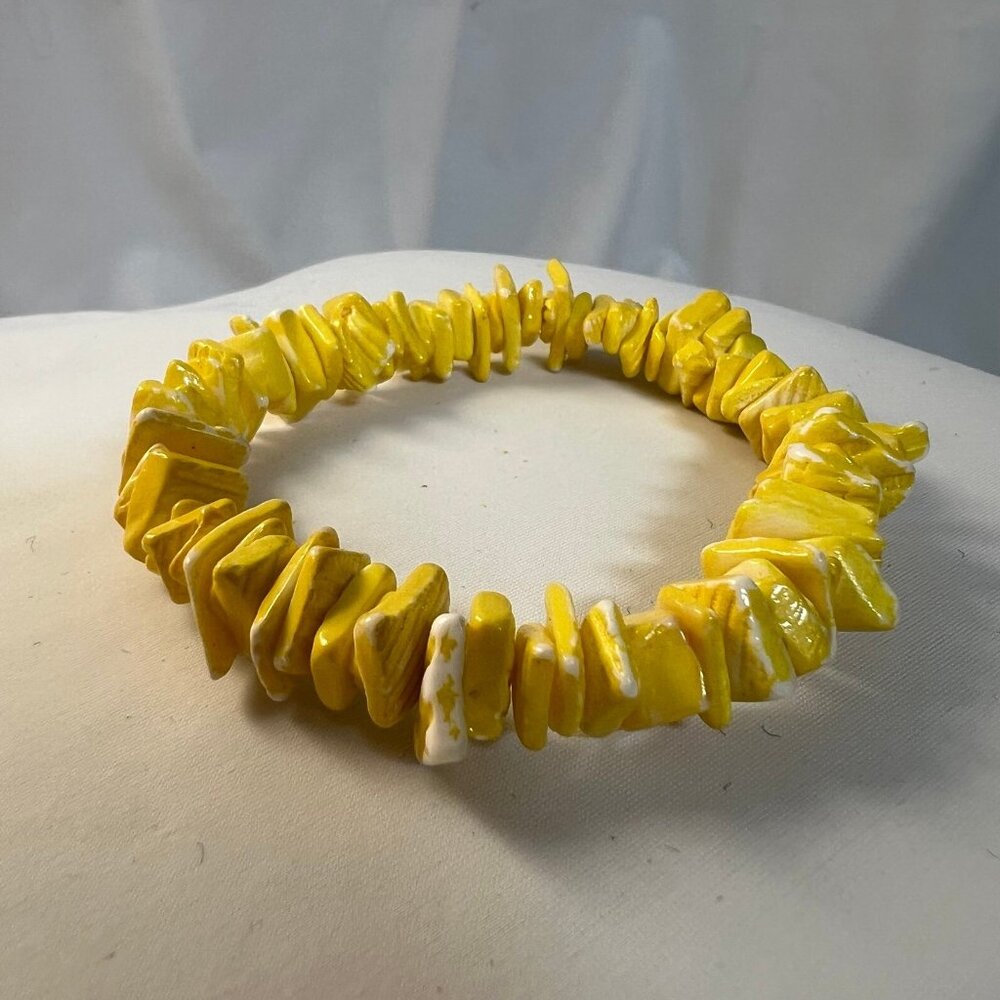 Colorful Boho Shell Costume Fashion Stretchy Bracelet Set of 5 Pieces - Picture 11 of 11